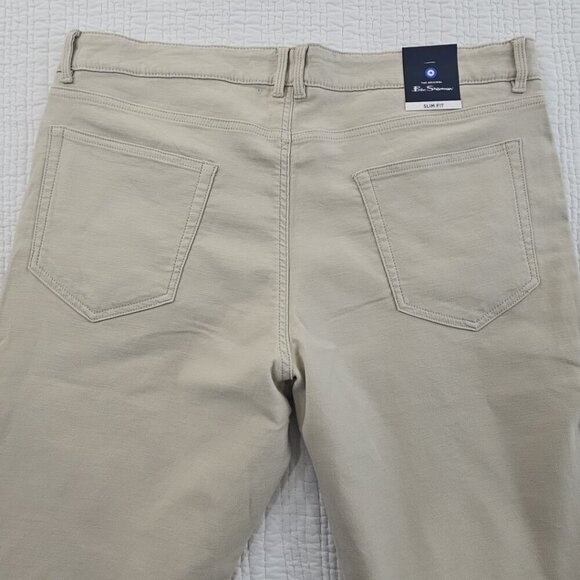 NEW Ben Sherman Jeans Men's 38x30 Stone Brown Slim Fit NWT Stretch MSRP $109 - Picture 8 of 16